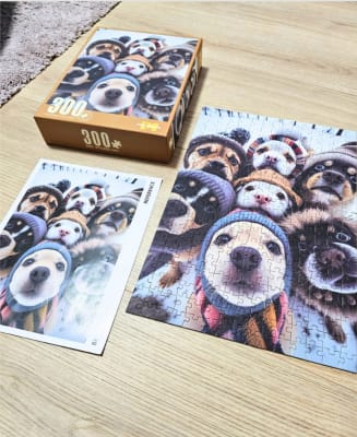 Puzzle Rompecabezas Perros con Gorros 300 pcs