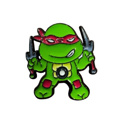 Raphael Tortugas Rojo Pin Prendedor