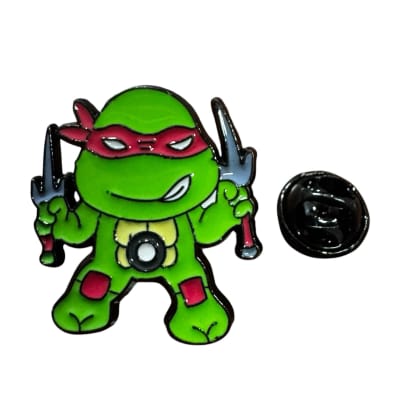 Raphael Tortugas Rojo Pin Prendedor