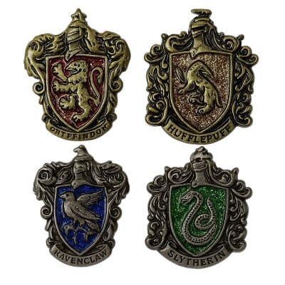 Set 4 Pines Casas Harry Potter