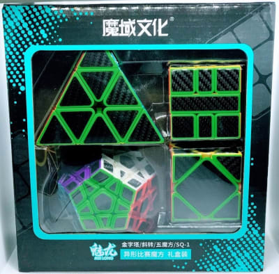 Set 4 Cubos Cobra Irregular Meilong