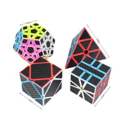 Set 4 Cubos Cobra Irregular Meilong