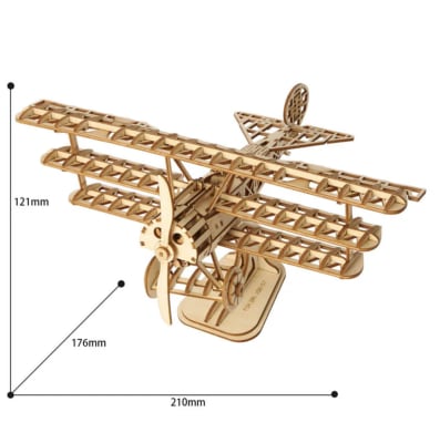 Airplane Triplano Barón Rojo Puzzle 3D