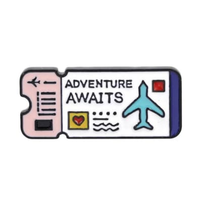 Ticket de Vuelo Pin Prendedor