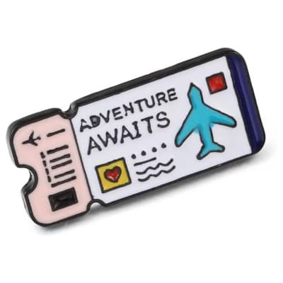 Ticket de Vuelo Pin Prendedor