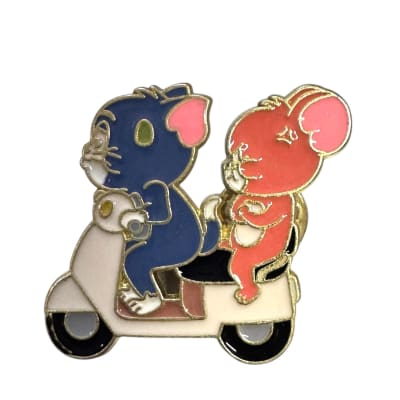 Tom y Jerry en Scooter Pin Broche