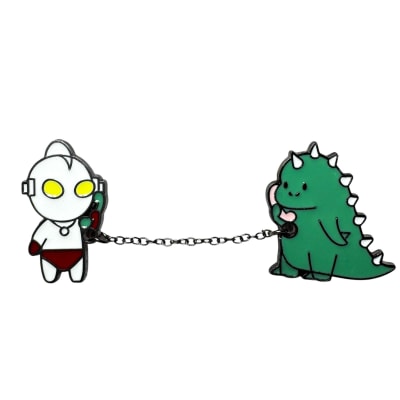 Ultraman y Dino Pin Broche