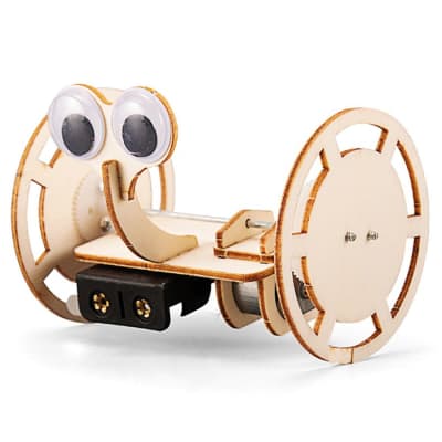 Robot 2 ruedas armable madera Stem