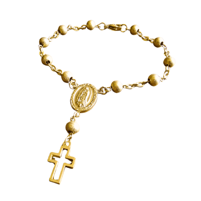 Pulsera de acero - Denario de la Virgen de Guadalupe1