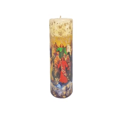 Vela 7 Arcángeles (cirio delgado)1