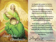 Tarjeta Ángel de la Abundancia