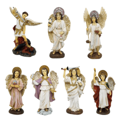 Juego 7 Arcángeles (mediano 13cm)