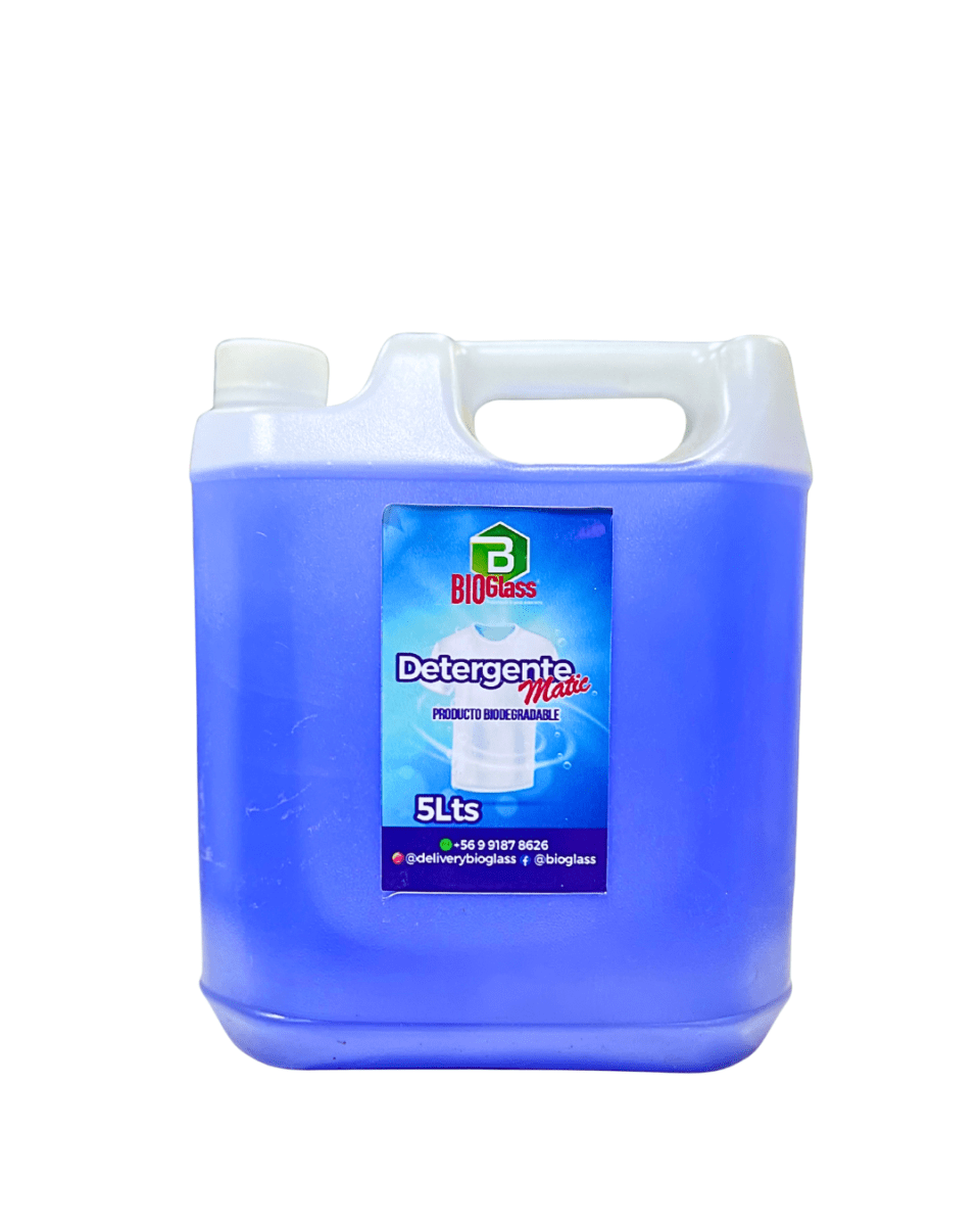 Detergente Matic BioGlass 5L – Máximo Rendimiento y Cuidado Hipoalergénico1