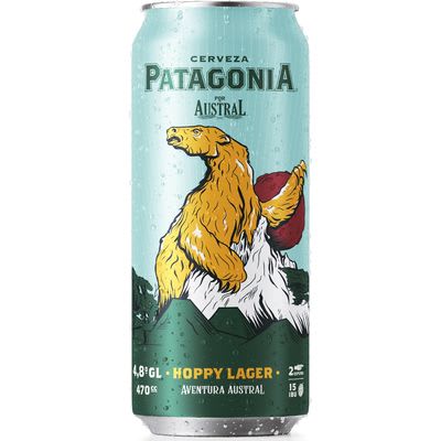 Cerveza Patagonia lata 470 ml hoppy lager bpy1