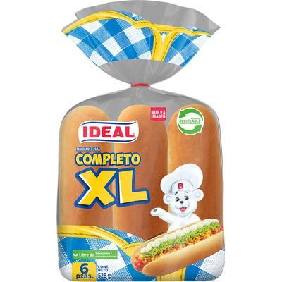 Pan completo Ideal XL 6unid 528 gr mpy1
