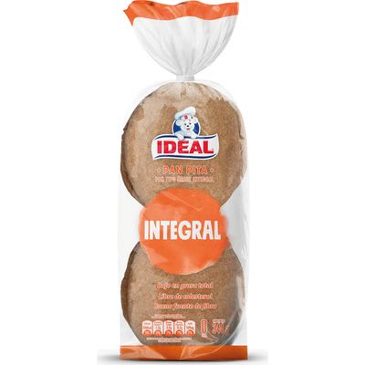 Pan pita integral 300 gr ideal mpy1