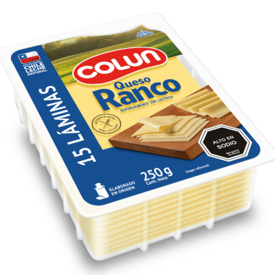 Queso Ranco lam semirigido 250 gr Colun mpy1
