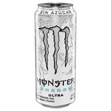 Monster Energy 473 cc blanca Ultra sin azucar1