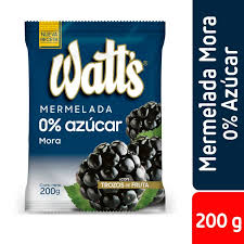 Mermelada sin azucar watts 200gr mora1