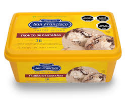 Postre helado San Francisco 1 lt tronco castaña1