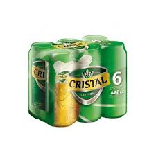 Pack cerveza Cristal lata 470 cc x6u1