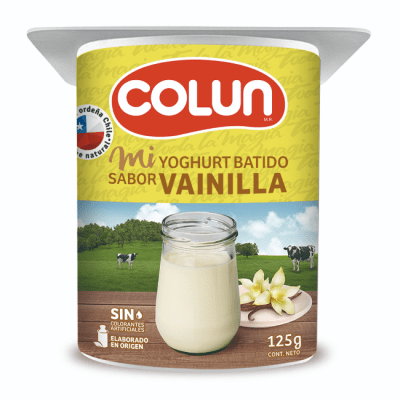 Yoghurt Colun 125 gr vainilla1
