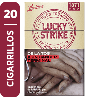 Cig Lucky strike sin aditivos 20u rojo Patterson1