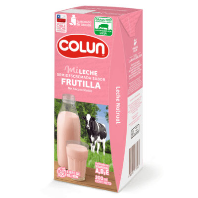 Leche frutilla 200 cc colun1