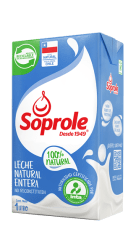 Leche entera 1 lt 31 gr Soprole mpy