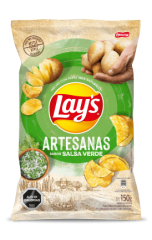 Papas fritas Lays Art 150 gr salsa verde Evercrisp