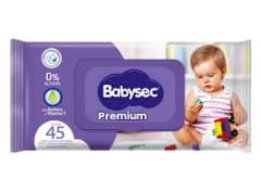 Babysec toallitas humedas 45u premium mpy
