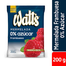Mermelada sin azucar watts 200gr frambuesa