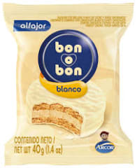 Alfajor  bon o bon blanco 40 gr