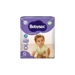 Babysec pañal premium G 18u