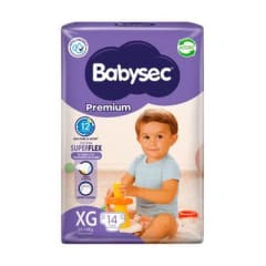 Babysec pañal premium xg 14u