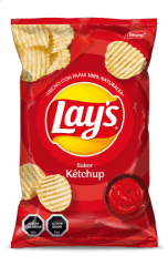 Papas fritas Lays ketchup 180 gr Evercrisp