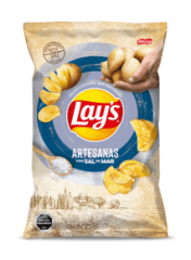 Papas fritas Lays Art 150 gr sal de mar Evercrisp