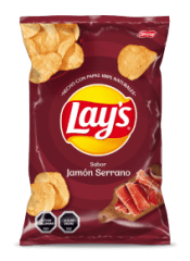 Papas fritas Lays jamon serr 180 gr Evercrisp