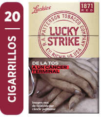 Cig Lucky strike sin aditivos 20u rojo Patterson