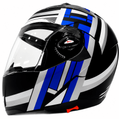 CASCO ABATIBLE GHB 158 AZUL BLANCO | COMODIDAD Y PROTECCIÓN PARA CADA VIAJE