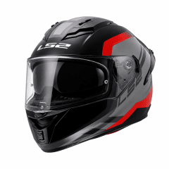 CASCO LS2 FF806 FUSION BLURE GRIS ROJO MATE | SEGURIDAD DE ALTO NIVEL