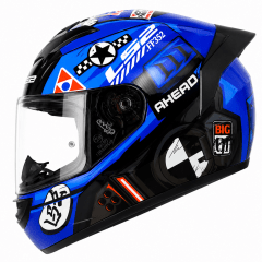 CASCO LS2 FF352 EVO BIG ONE AZUL BLANCO SPOILER AZUL | CASCO INTEGRAL CERTIFICADO ECE 22.05