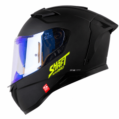 CASCO SHAFT PRO 606SP SOLID NEGRO AMARILLO INTEGRAL CON SUN VISOR | SEGURIDAD Y ESTILO DEPORTIVO