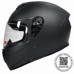 CASCO INTEGRAL GHB M-71 NEGRO MATE | SEGURIDAD Y CONFORT PARA CADA RECORRIDO