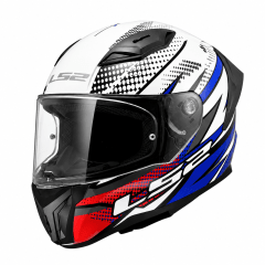 CASCO LS2 FF810 VIGO FLIGHT BLANCO AZUL ROJO | CERTIFICADO ECE 22.06