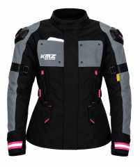 CHAQUETA MUJER KMZ SAHARA NEGRO ROSADO | COBERTURA SUPERIOR