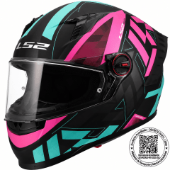 CASCO LS2 FF816 COSMOS PASKAL NEGRO ROSA MATE | SEGURIDAD, ESTILO Y TECNOLOGÍA