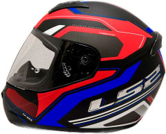 Casco Ls2 Ff352 dynamic negro rojo mate