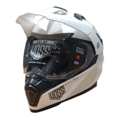 CASCO MOTO MULTIPROPÓSITO VOSS 601-D2 BLANCO CERTIFICADO ECE 22.05 DOT | HOMOLOGADO CHILE