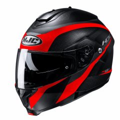CASCO HJC C91 TALY MC1SF NEGRO ROJO | CASCO ABATIBLE CON VISOR SOLAR